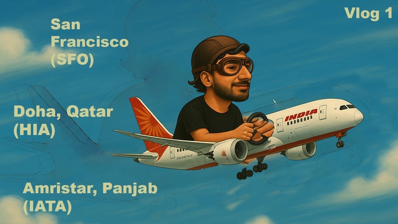 Back to India After 7 Years | SFO to Doha Layover Adventure | Dim Eye Show