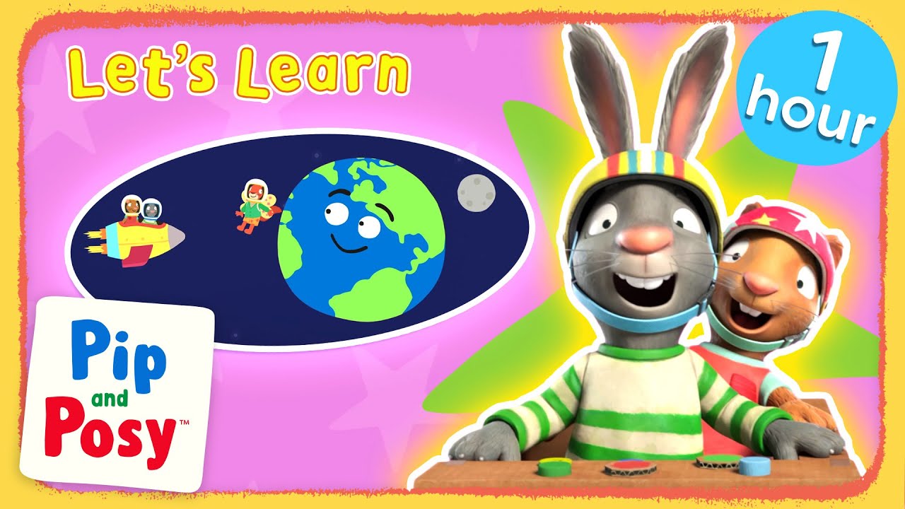 Build a Rocket and Blast off into Space! | Let's Learn | Pip and Posy
