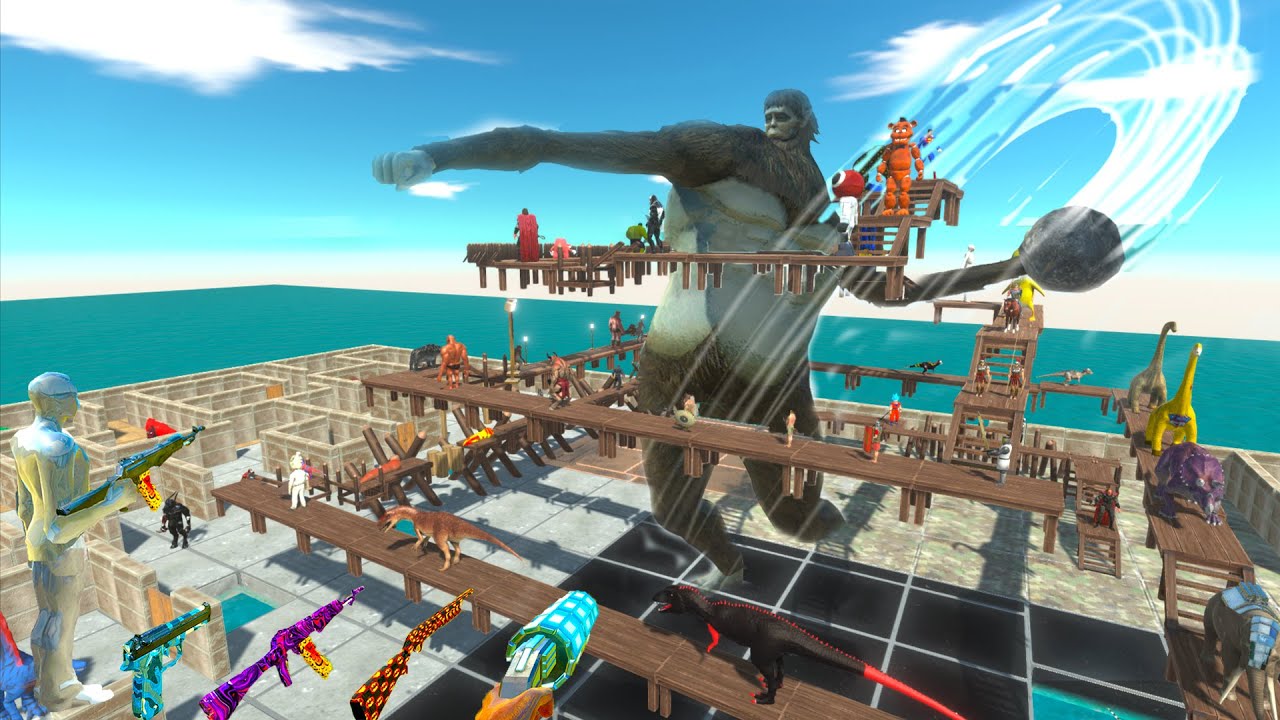 FPS AVATAR RESCUE MISSION AROUND TITAN BEAST Deadly MAZE - ARBS