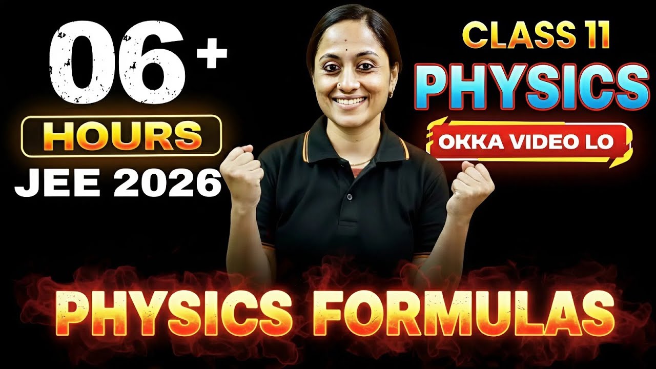 Class 11 Physics All Formulas in One Video | JEE 2026 Physics