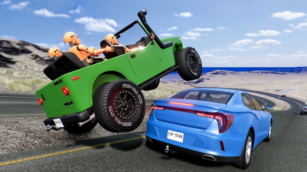 Realstic Car Crashes at Hight Speed |  | BeamNG.drive #14