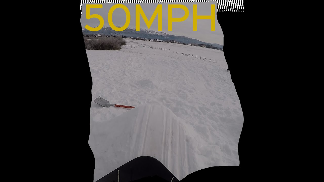 Crazy 16-foot sled jump