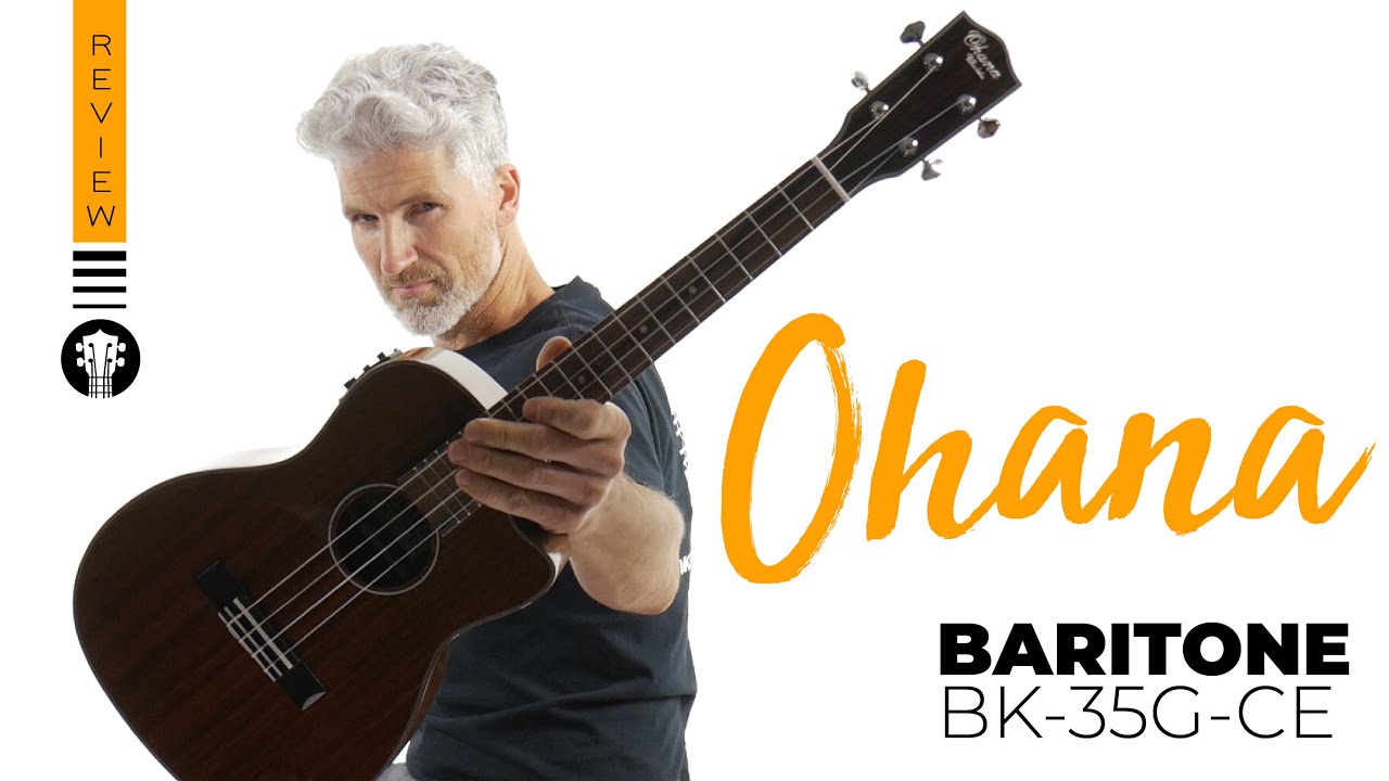 Ohana BK-35G-CE Baritone Ukulele | Baritone Ukulele Review
