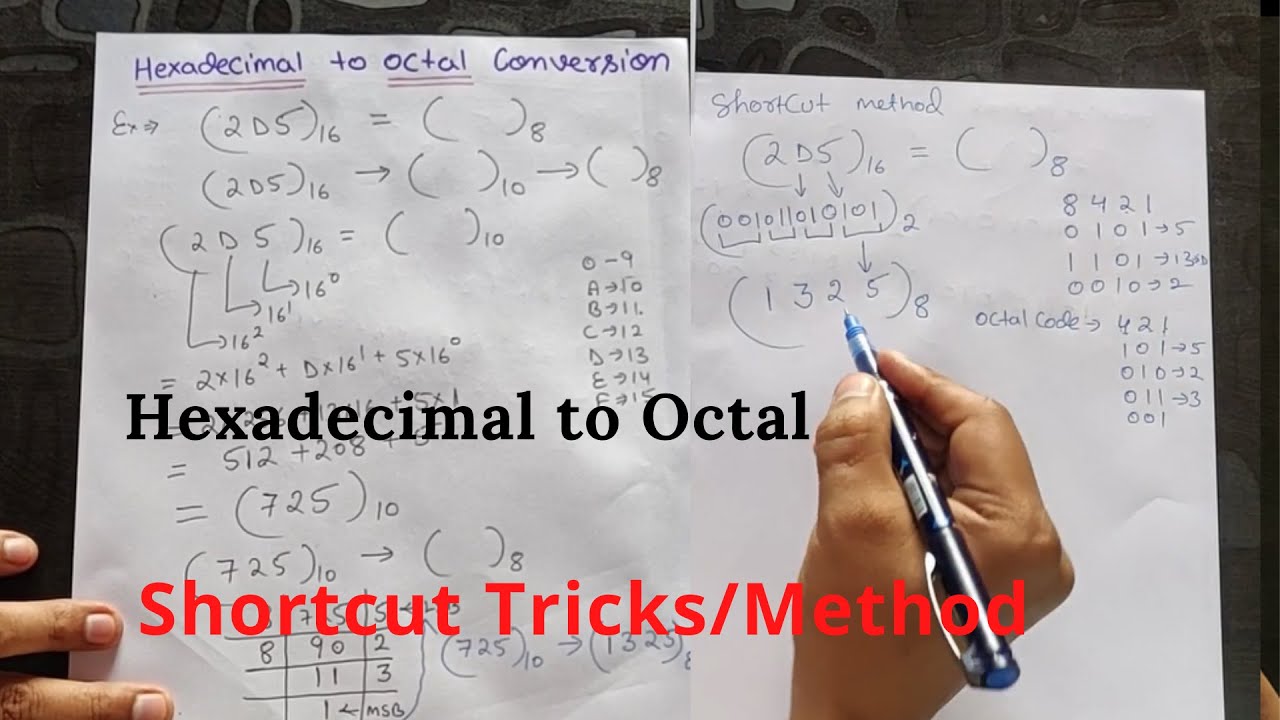 Hexadecimal to Octal conversion | Shortcut Tricks | Digital electronics tutorials in Hindi