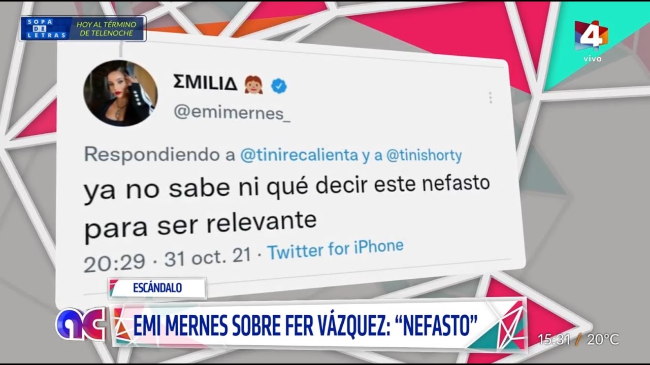 Algo Contigo - Emi Mernes tildó a Fer Vázquez de 