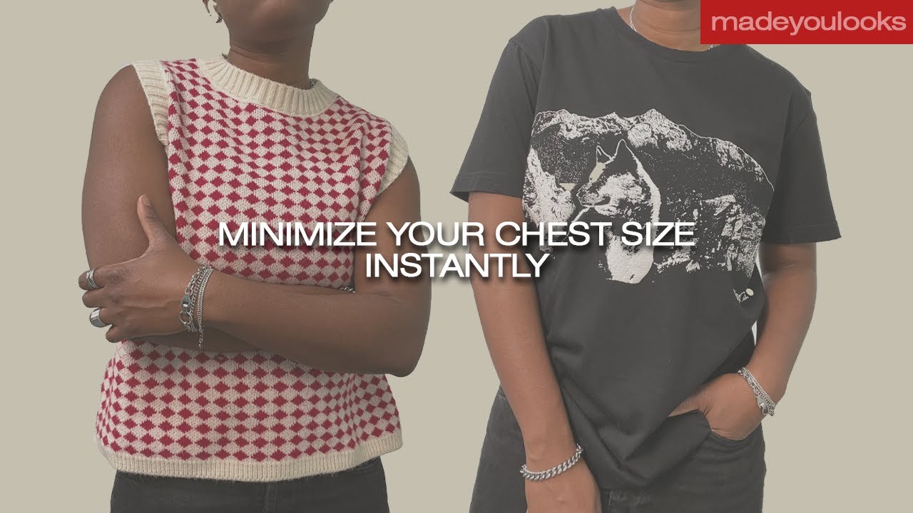 How to Minimize Your Chest Size Instantly // NO Sports Bras!