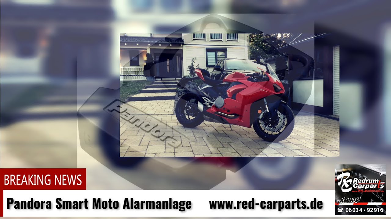 Pandora Smart MOTO Motorrad Alarmanlage in Ducati Panigale V2