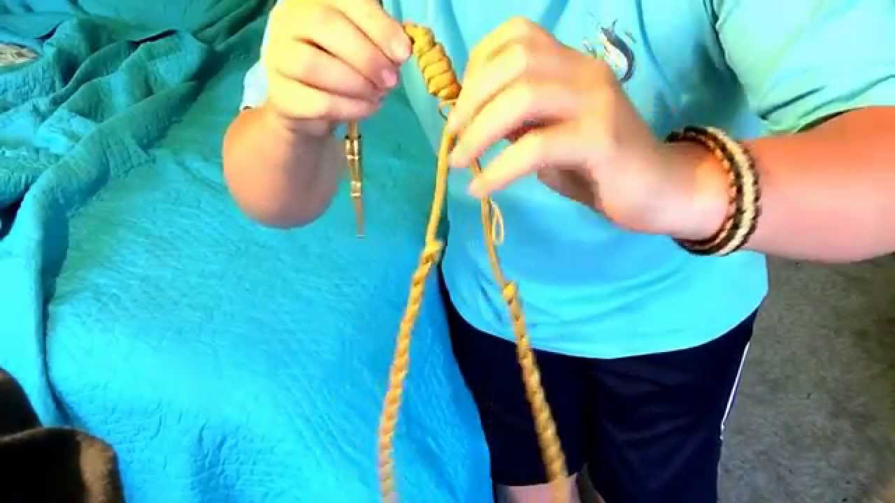 /swifty/preparation of a JROTC shoulder cord
