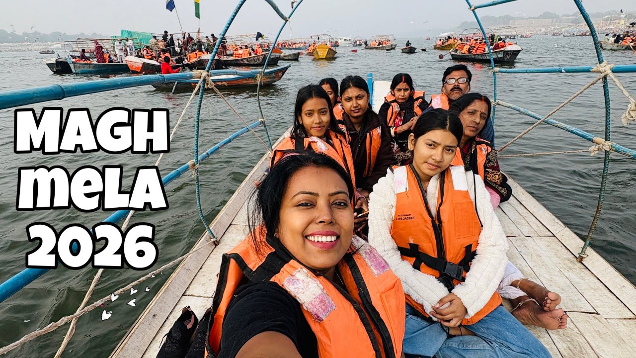 WENT TO VISIT PRAYAGRAJ MAGH MELA✨🙌|| Mira Rajput || #vlog