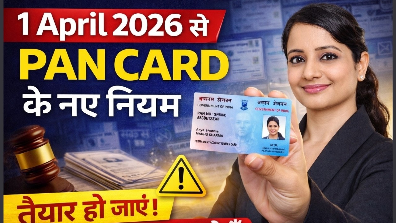 PAN Card New Rules 🤑 from 1 April 2026 | Everyone Must Know the New PAN Card Rules from 1 April 2026