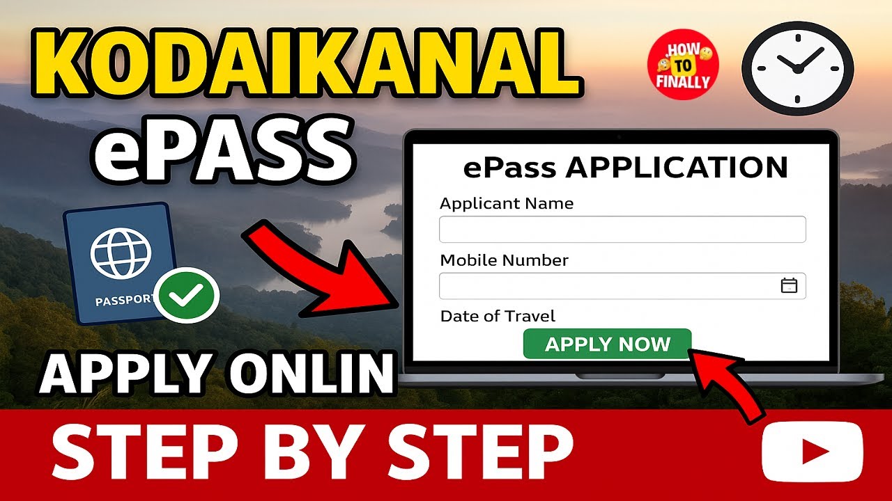 How to Apply Ooty & Kodaikanal ePass Online | E Pass Registration Process | E Pass Online