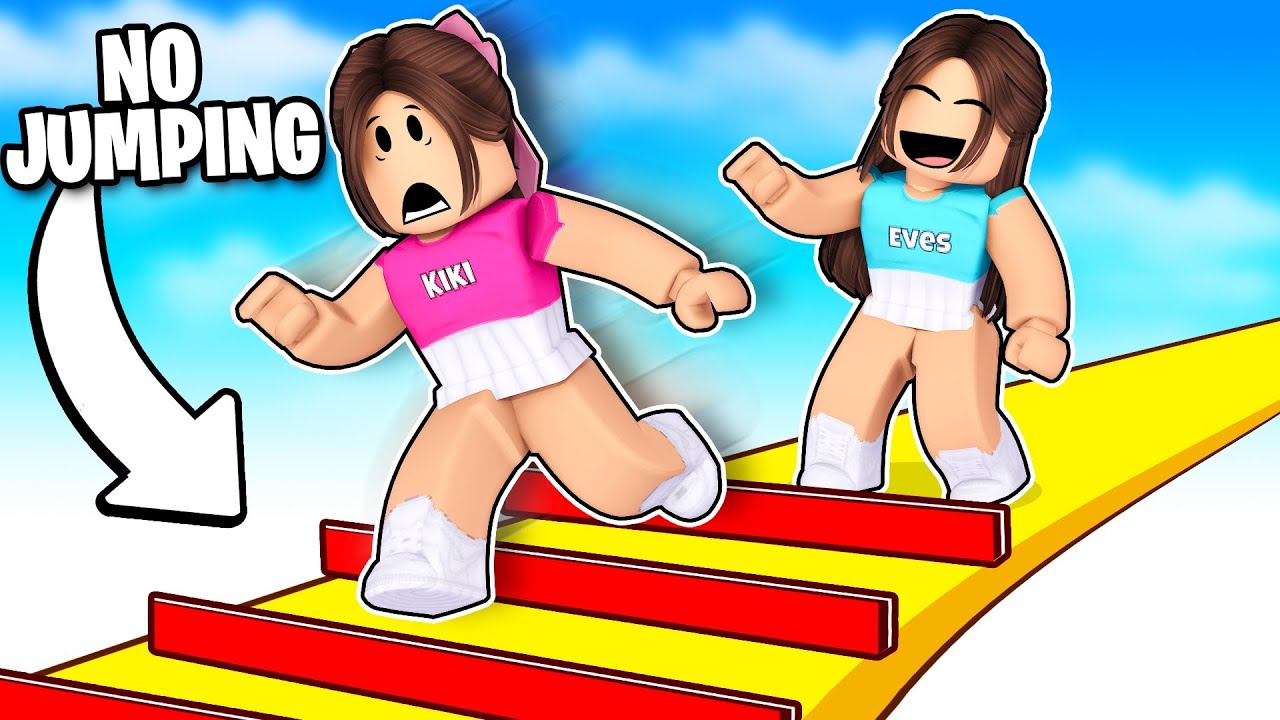 Roblox OBBY, но МЫ НЕ МОЖЕМ ПРЫГНУТЬ...