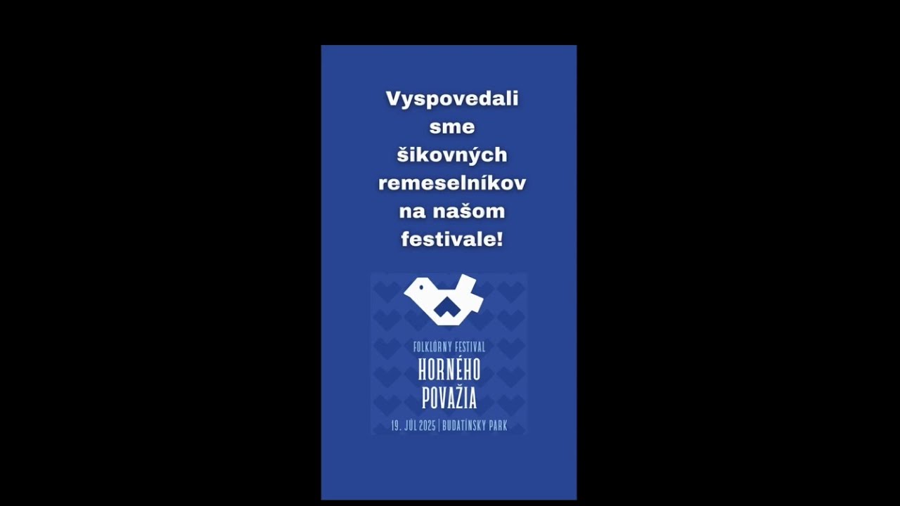 Folklórny festival Horného Považia - rozhovor so stánkarmi (19. 7. 2025)