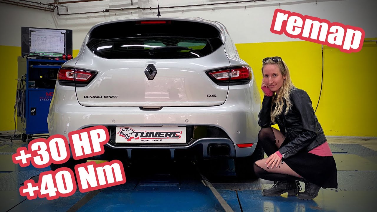 Clio IV RS 220 Trophy with Akrapovič gets a remap at TunERC chiptuning