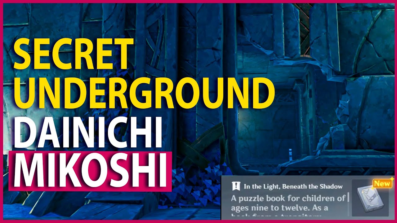 Secret Underground Dainichi Mikoshi Puzzle In the Light Beneath the Shadow Book Genshin Impact