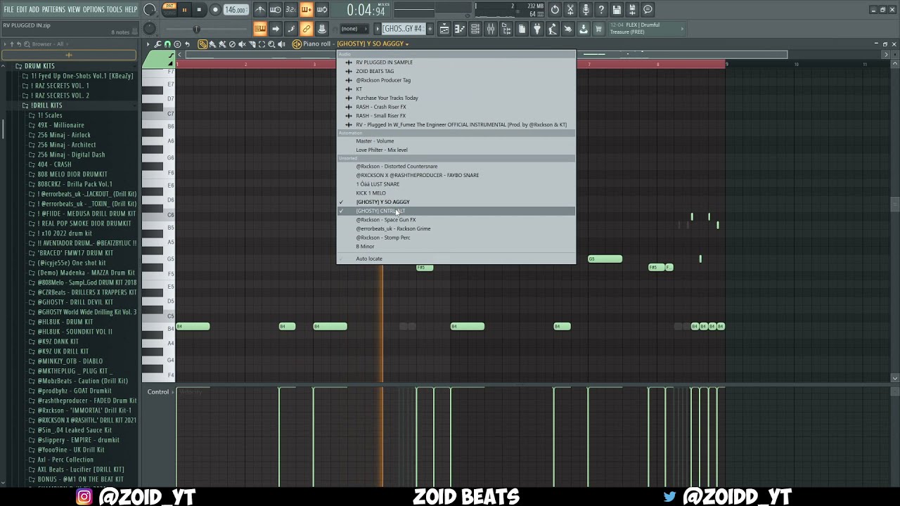 RV - Plugged In W/Fumez The Engineer FL STUDIO REMAKE (FLP DOWNLOAD) | DECONSTRUCTED