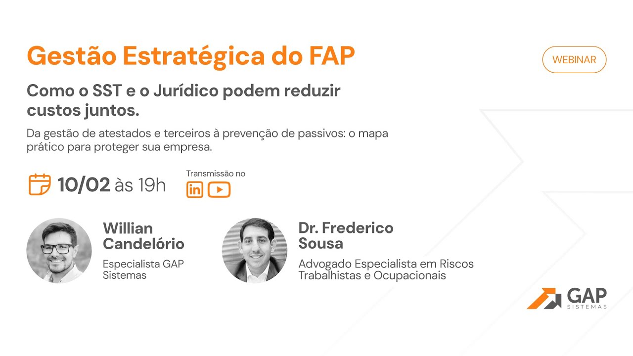 WEBINAR - Gestão Estratégica do FAP
