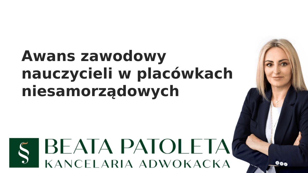 Awans zawodowy nauczyciela w placówce niesamorządowej - zasady