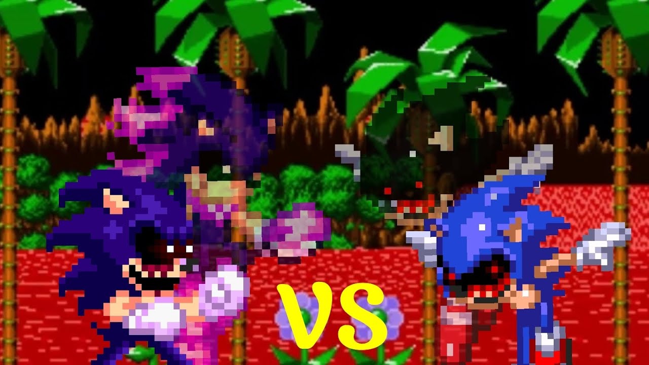 Sonic.exe(crimson x) vs xeno [sprite animation] 