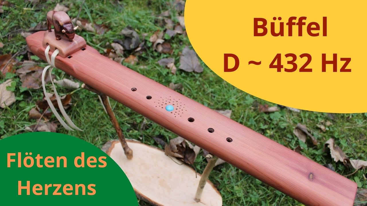 Indianer Flöte ~ Büffel Doppelflöte in D ~ 432 Hz ~