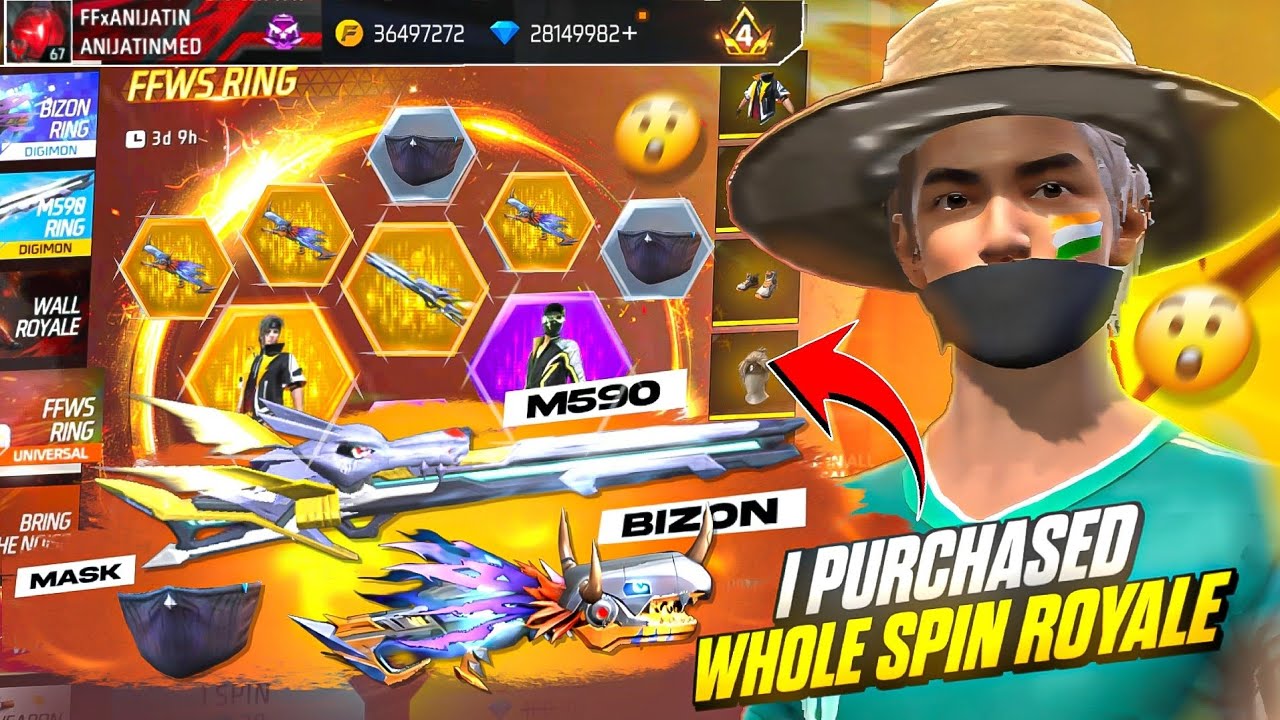 New Legendary Bizon & M590 Skins 😱 Better than Evo Guns ? Blue Artic Bundle Mask | ffxanijatin