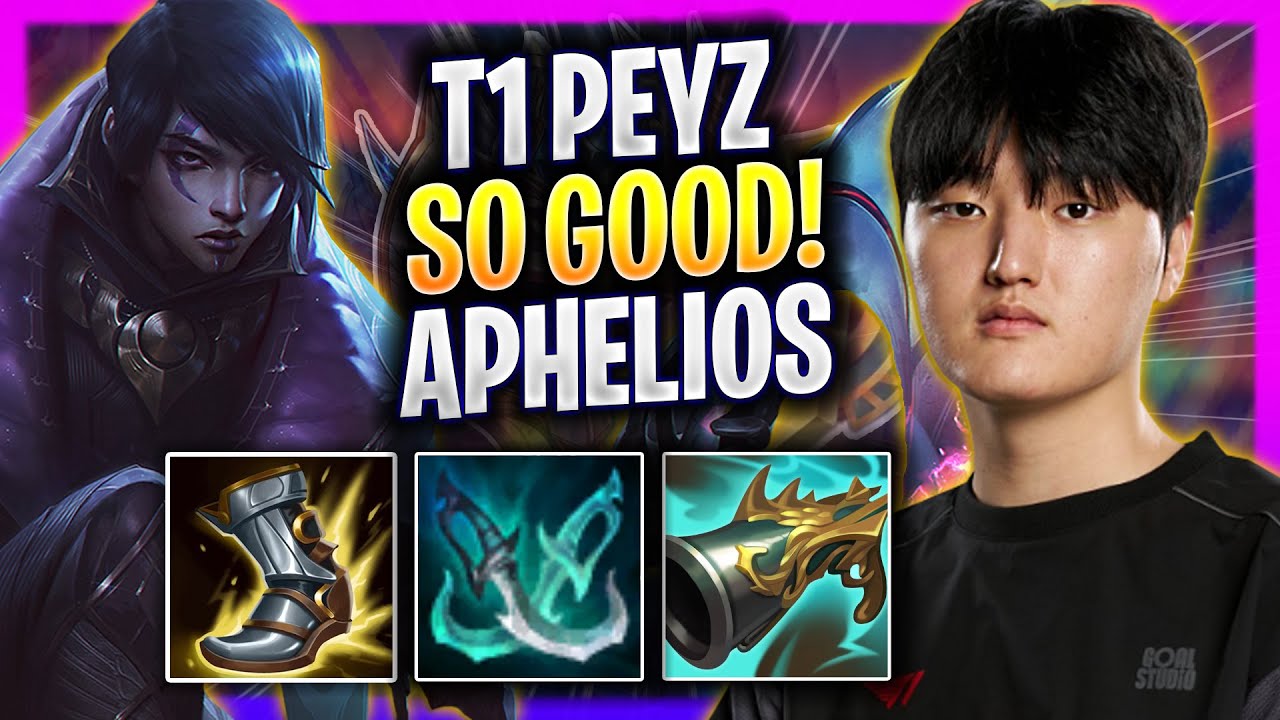T1 PEYZ IS SO GOOD WITH APHELIOS! - T1 Peyz Plays Aphelios ADC vs Jinx!