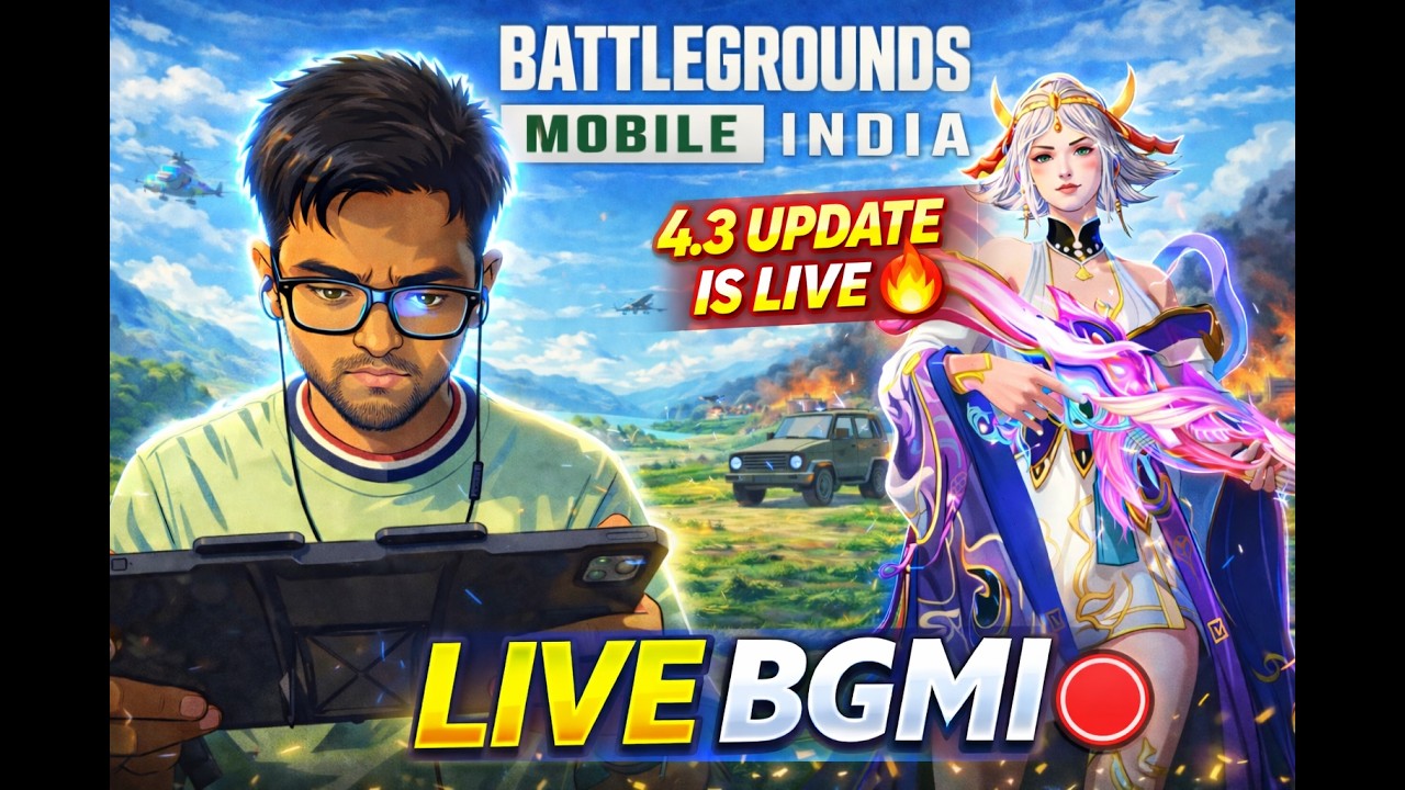 BGMI 4.3 UPDATE IS HERE || BGMI LIVE 🔴 || Lets Go To 3000Subs
