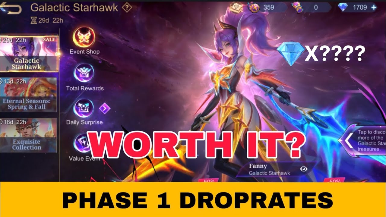 FANNY GALACTIC STARHAWK | Premium Supply Phase 1 Drop rate | WORTH IT OR NOT ???