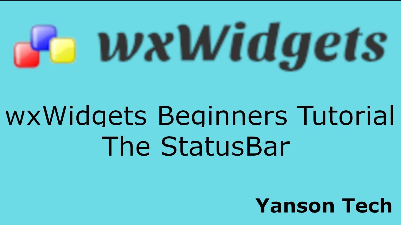 wxWidgets Beginners Tutorial - The StatusBar