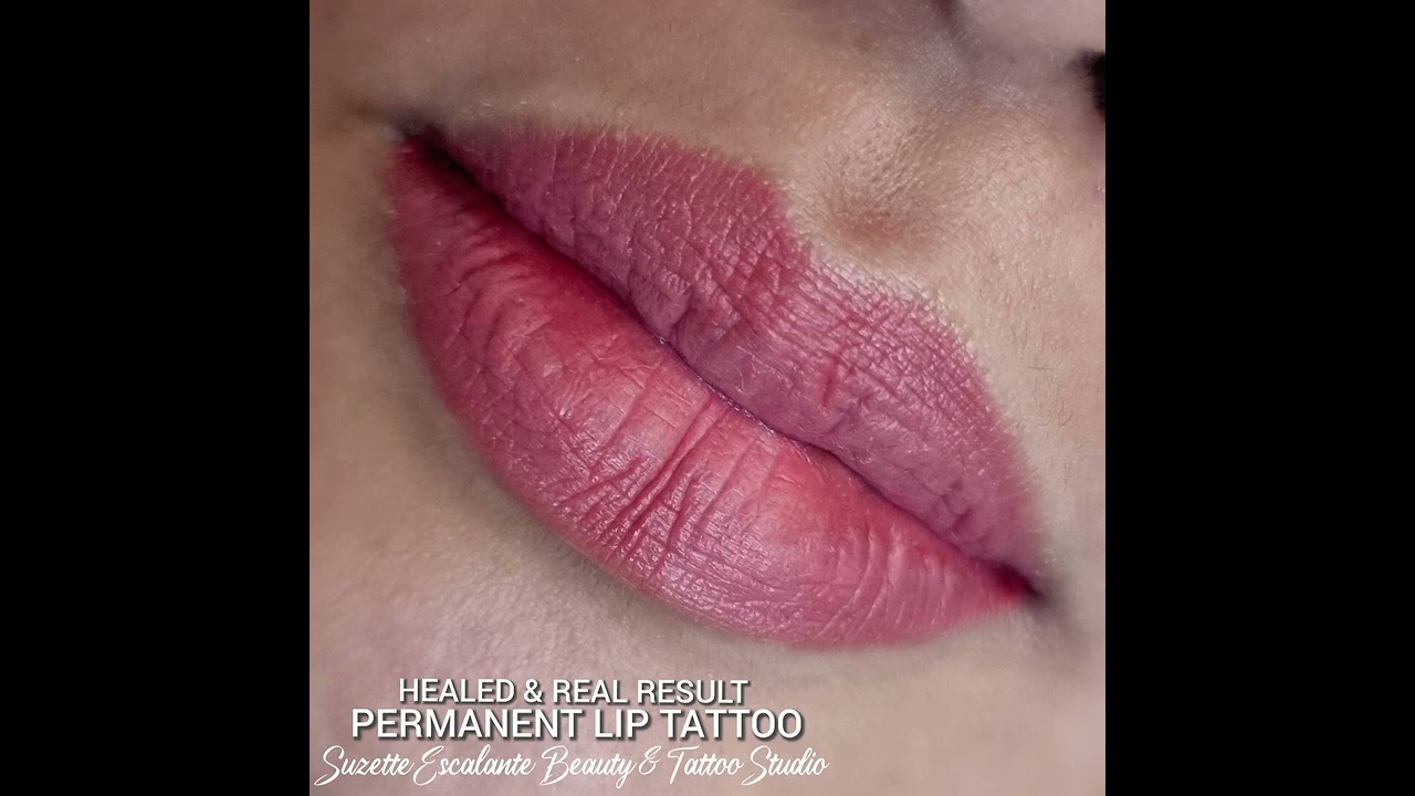 #PermanentLipTattoo  HEALED LIPS
