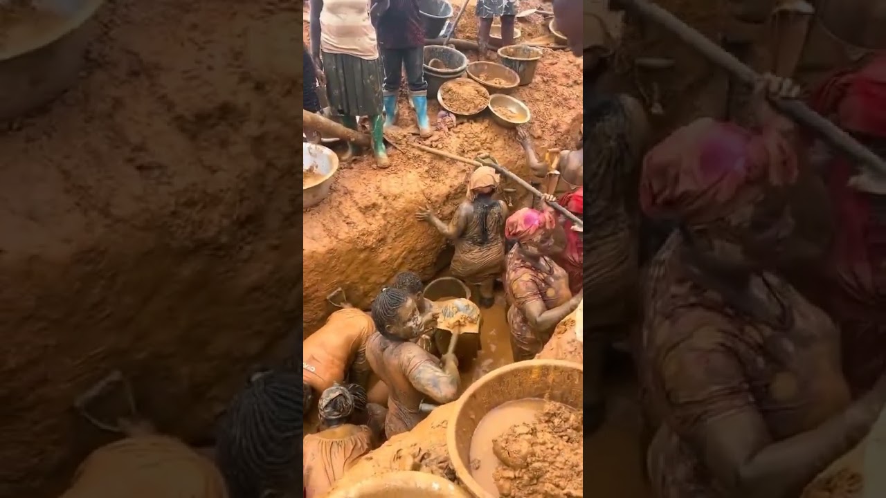 Just Look at This Gold mining 😳#trending #galamsey #virilvideo #africa #goviral