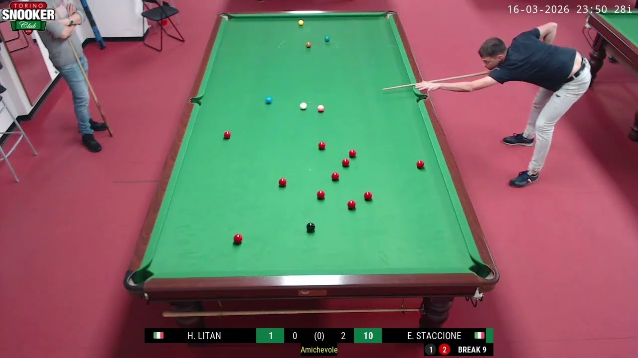 Eugenio Staccione 108 break @ Torino Snooker Club