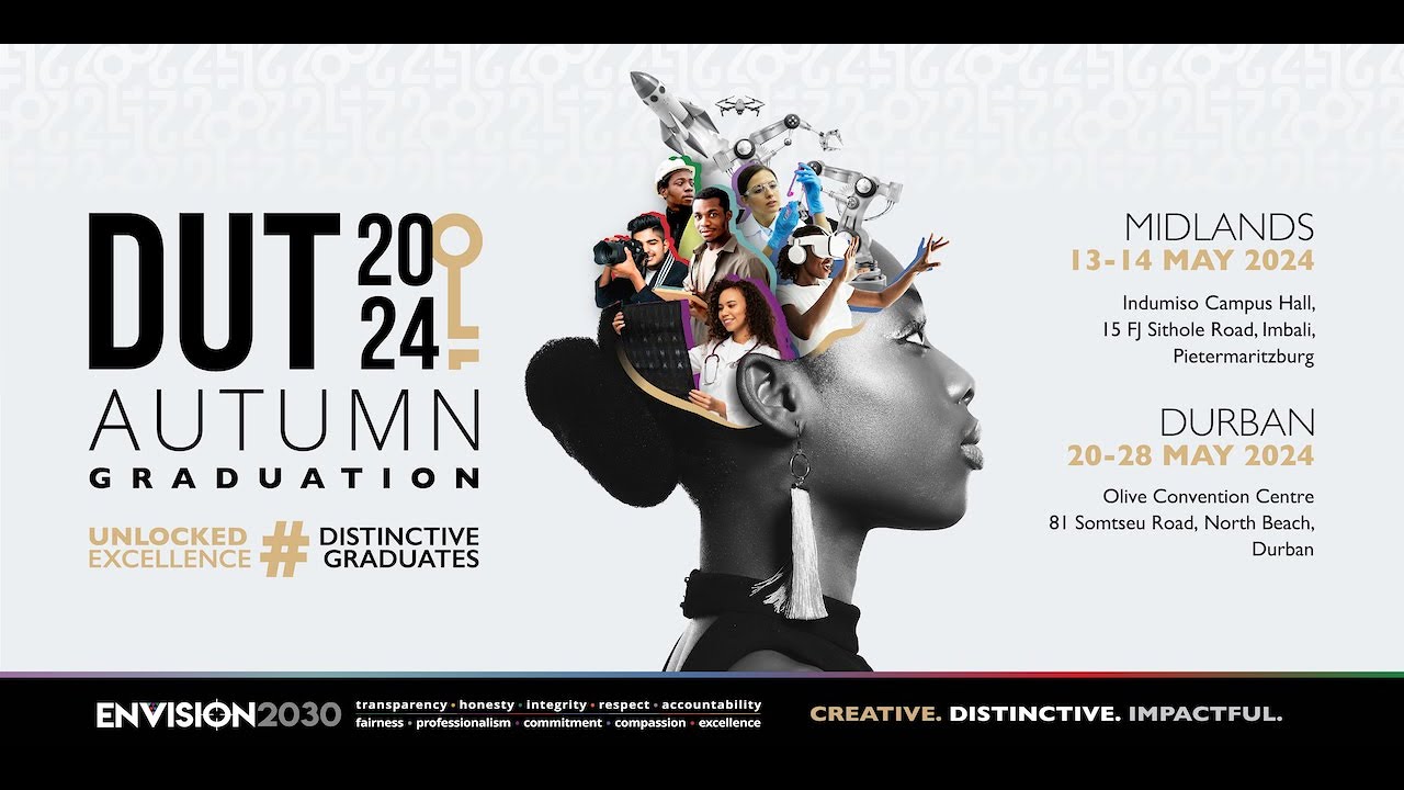 DUT 2024 Autumn Graduation Ceremonies DBN - 22 May 2024 – 9am – Health Sciences & Acc and Info