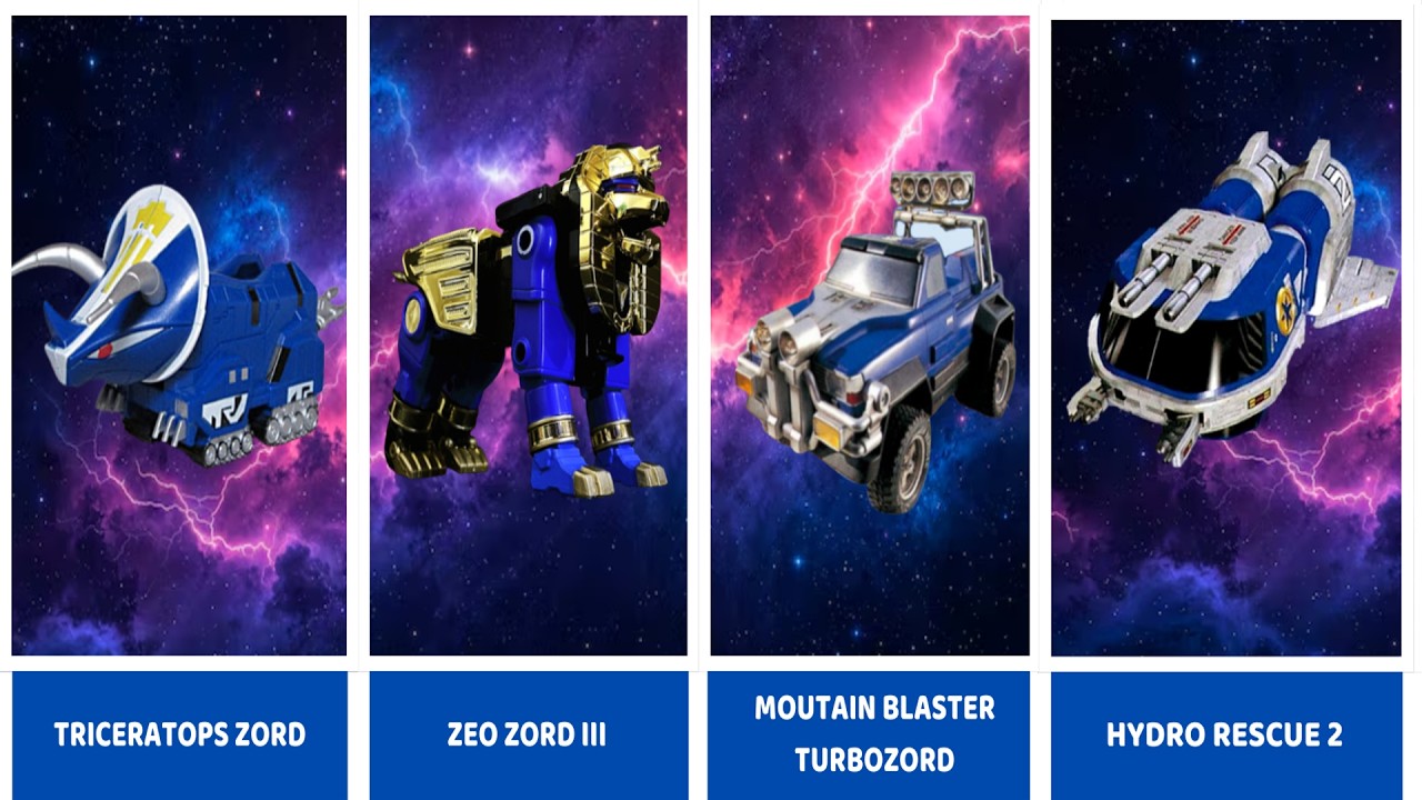 The Complete Blue Ranger Zord Collection MMPR to Cosmic Fury #powerrangers  #BlueRangerZord