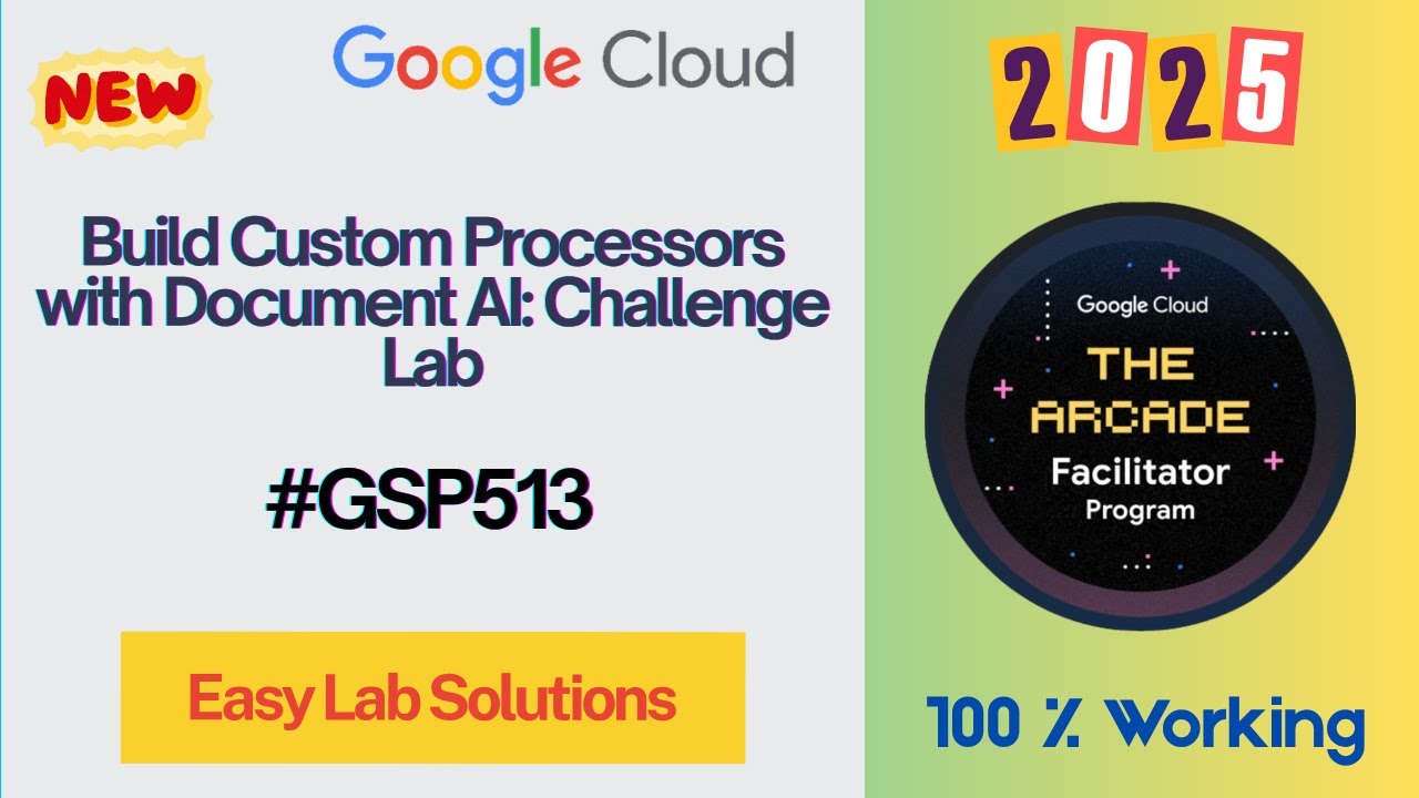 Build Custom Processors with Document AI: Challenge Lab #GSP513 #qwiklabs