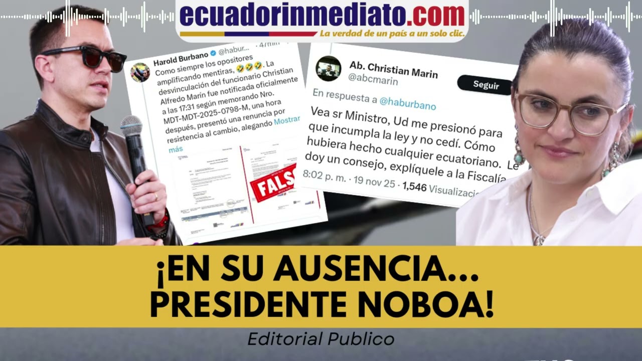 ¡EN SU AUSENCIA... PRESIDENTE NOBOA!