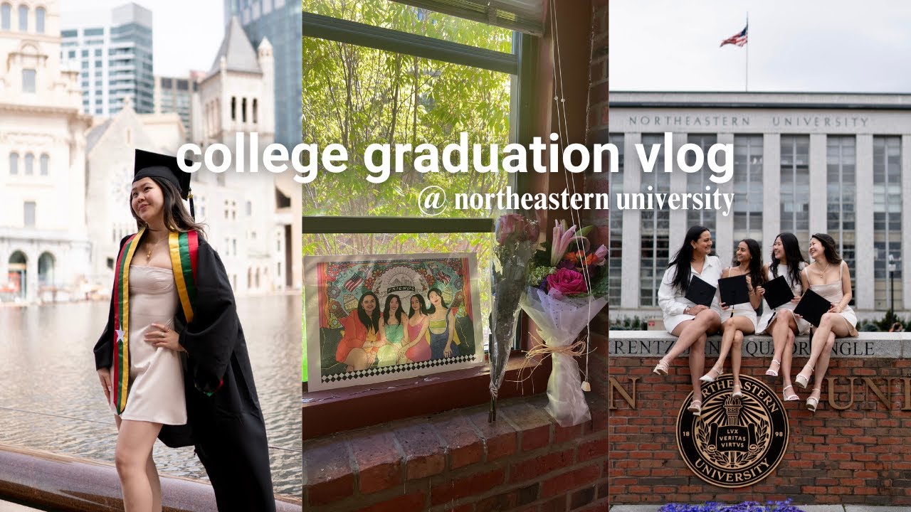 i graduated from northeastern university!!! 🎓 college graduation vlog