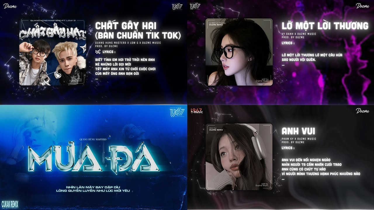 TỔNG HỢP NHẠC REMIX TRIỆU VIEW TIK TOK - Chất Gây Hại x Lỡ Một Lời Thương x Mưa Đá x Anh Vui Remix