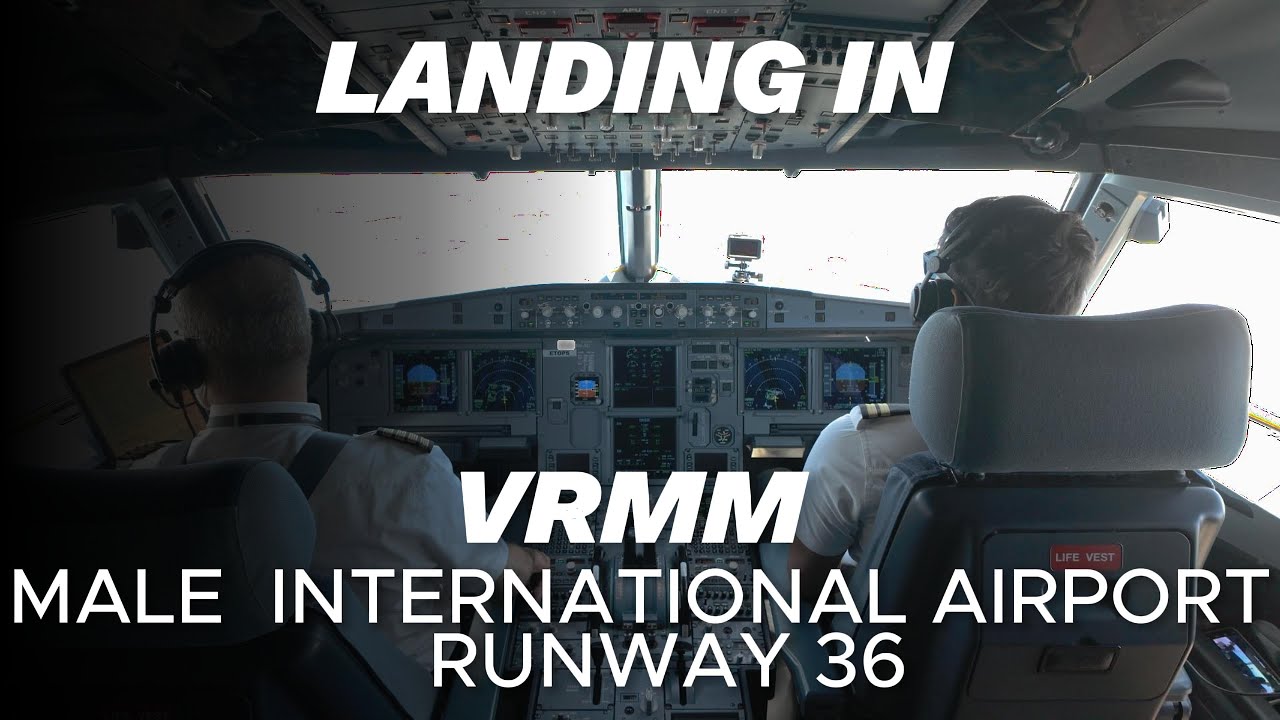 4K Landing in Maldives International Airport, Maldives🇲🇻 | A320 Pilot's Perspective with LIVE ATC