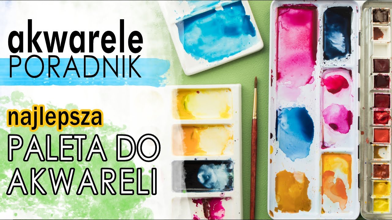 Paleta do farb akwarelowych | Porcelanowa, plastikowa, metalowa |  NAJLEPSZA paleta do AKWARELI