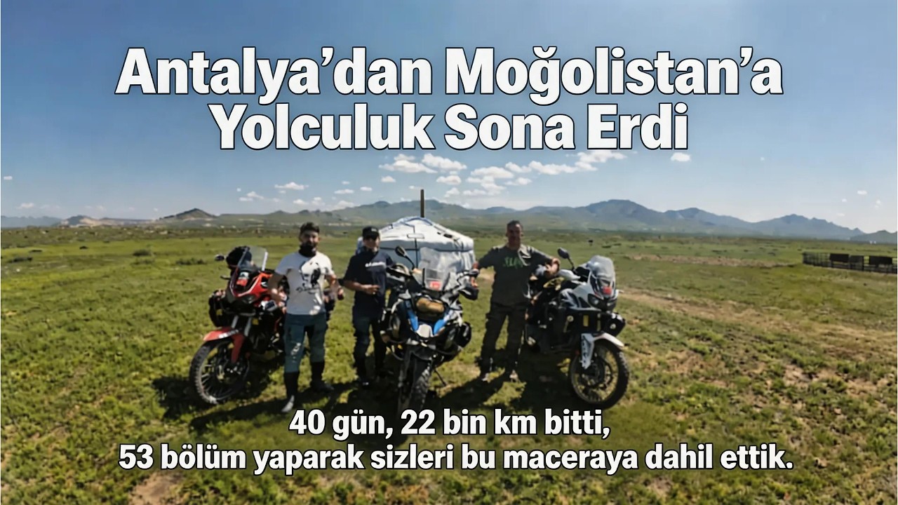 MOĞOLİSTAN MOTOSİKLET TURU SONA ERDİ 40 GÜN 22 BİN KM B.51 #motorcycle #africatwin #ortaasya