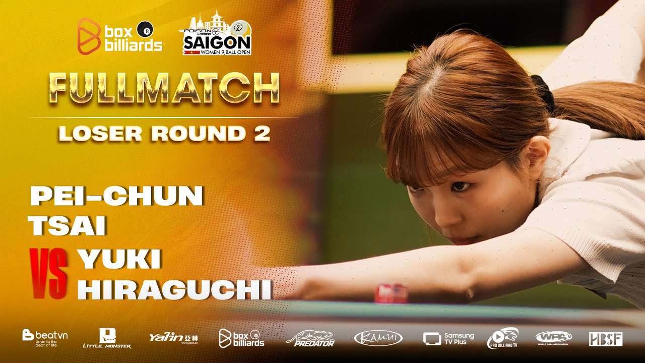 Pei Chun Tsai vs Yuki Hiraguchi | 2025 POISON CUES SAIGON WOMEN'S 9-BALL OPEN