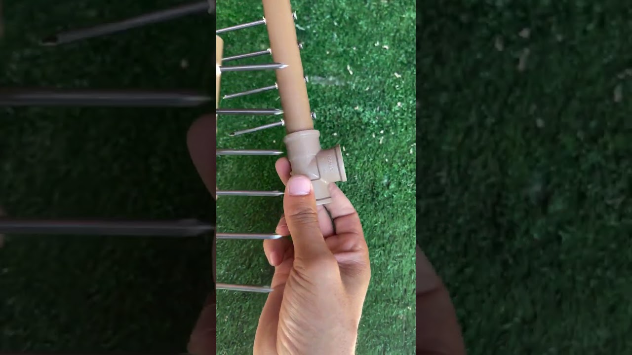 DIY Leaf Sweeper from Pipes & Nails 🍂 | Simple Homemade Tool for Cleaning Yard!