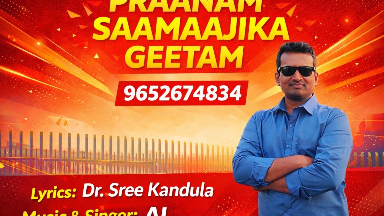 ప్రాణం సామాజిక గీతంLyrics డా.శ్రీ....కందుల మ్యూజిక్,& సింగర్ AI 9652674834