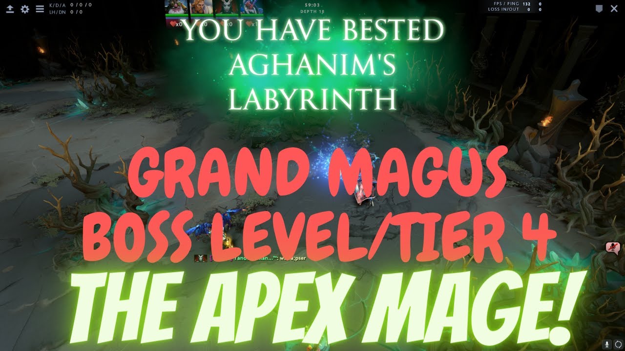 Dota 2 - Aghanim's Labyrinth Level 4 | How to Defeat the Grand Magus Boss | Tips & Tricks | Gameplay