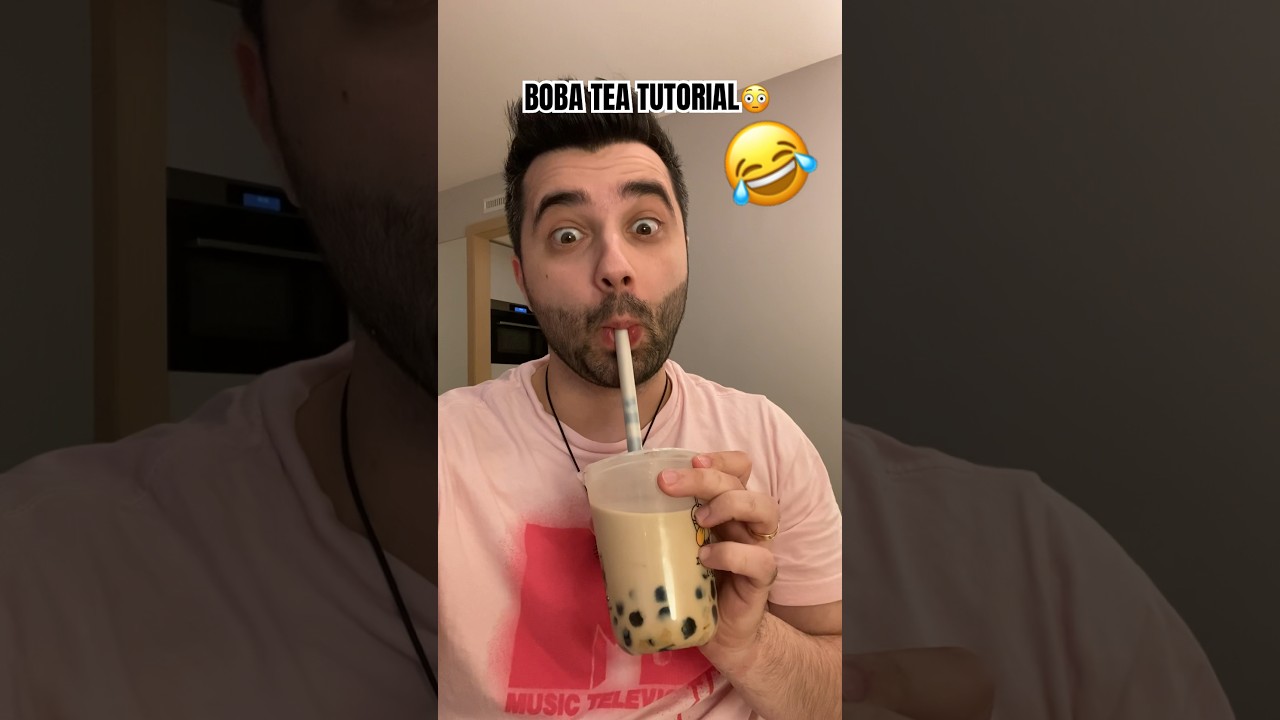 TUTORIAL BOBA TEA 😂 #short #shorts