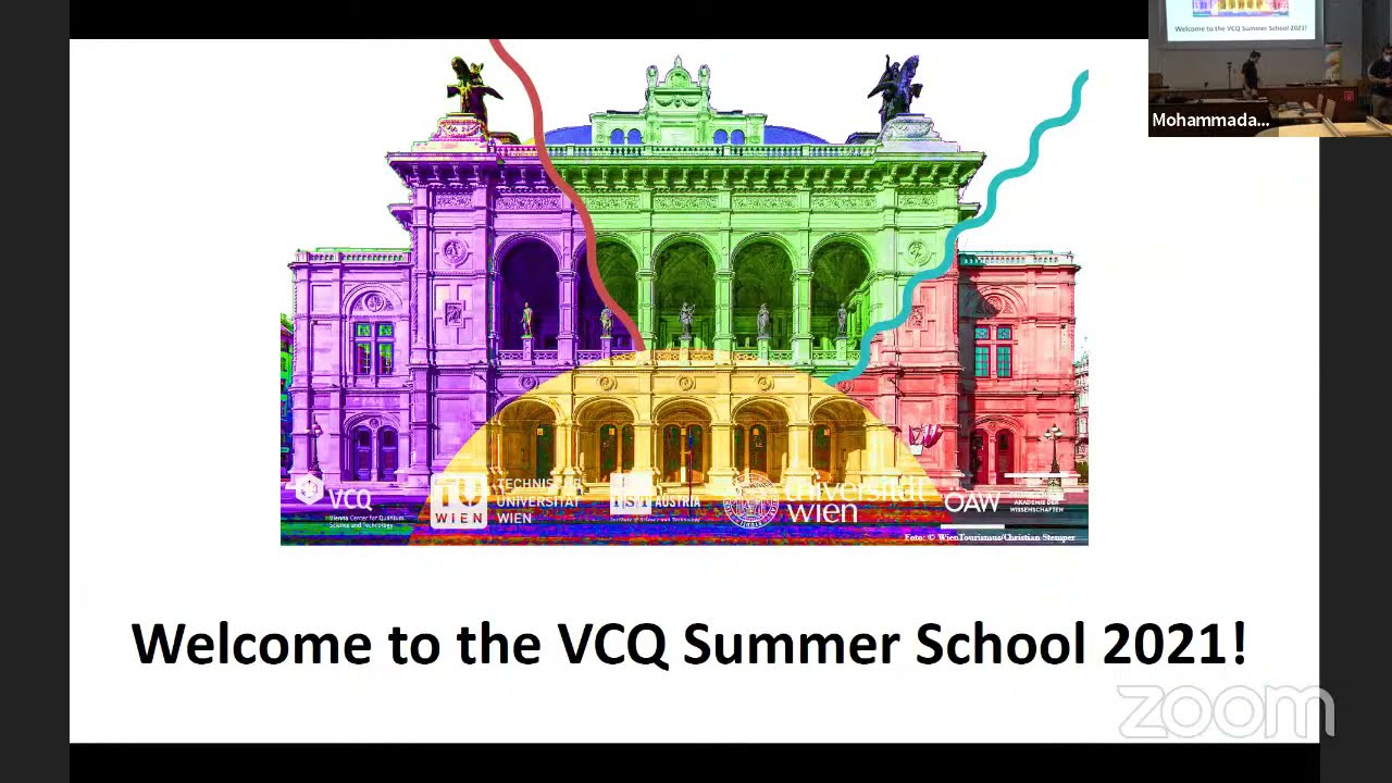 VCQ Summer School 2021 - Opening - Fedor Jelezko Lecture 1
