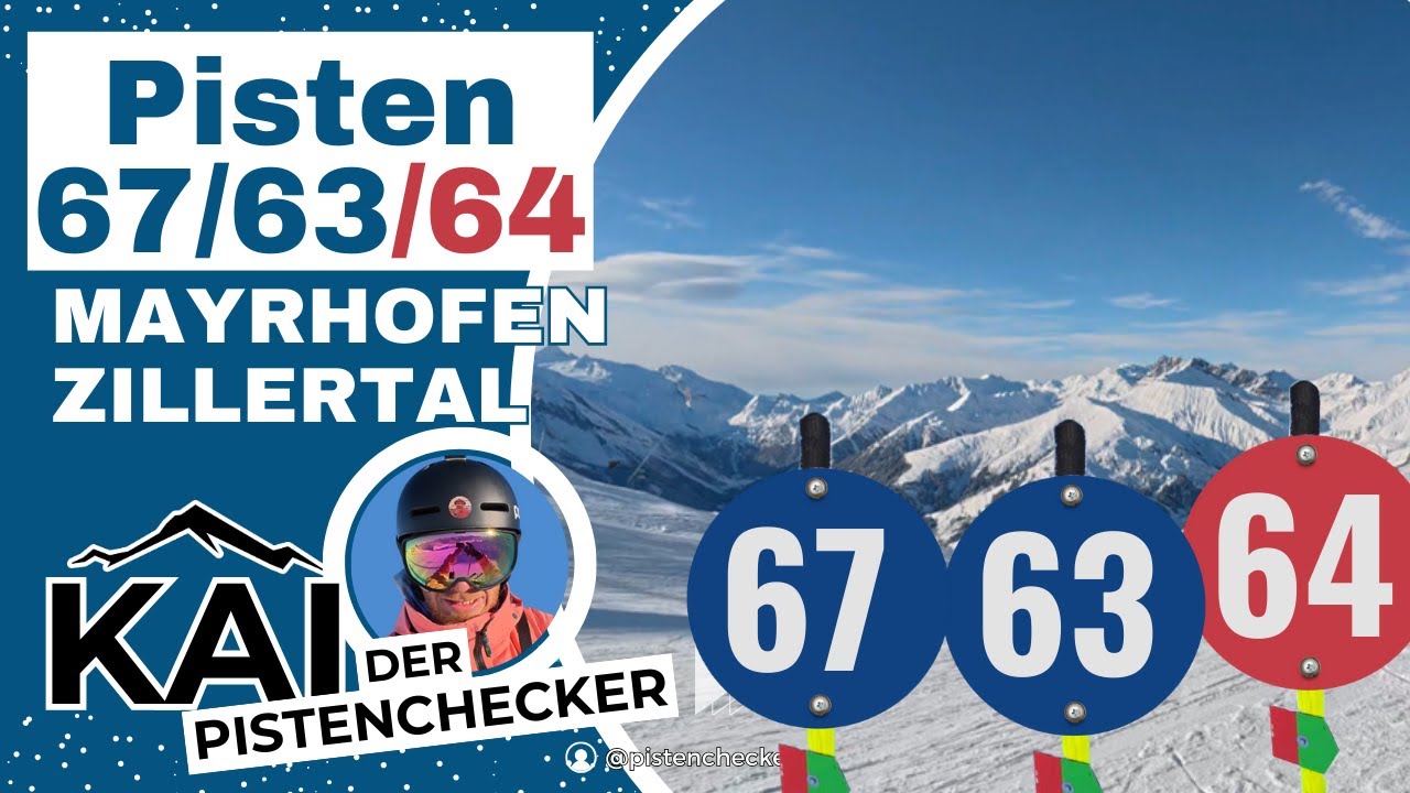 Pisten 67/63/64 | Blaue & Rote Abfahrt | Mayrhofen/Rastkogel | Zillertal | 4K