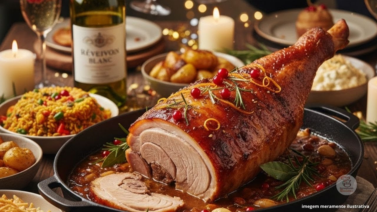 PERNIL ASSADO MARINADO NO VINHO BRANCO | FICA EXTREMAMENTE SUCULENTO!