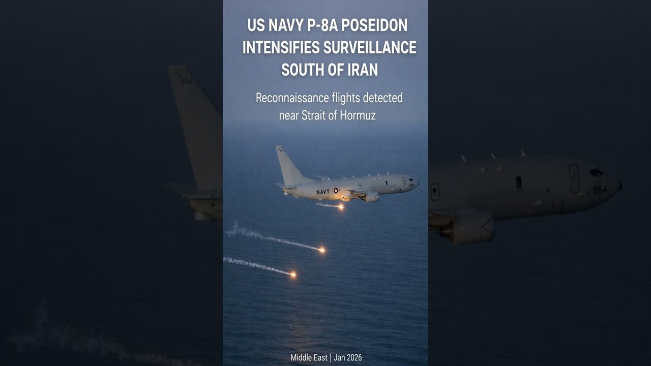 Разведывательные самолеты USP 8A &laquo;Посейдон&raquo; усиливают наблюдение вблизи Ирана.